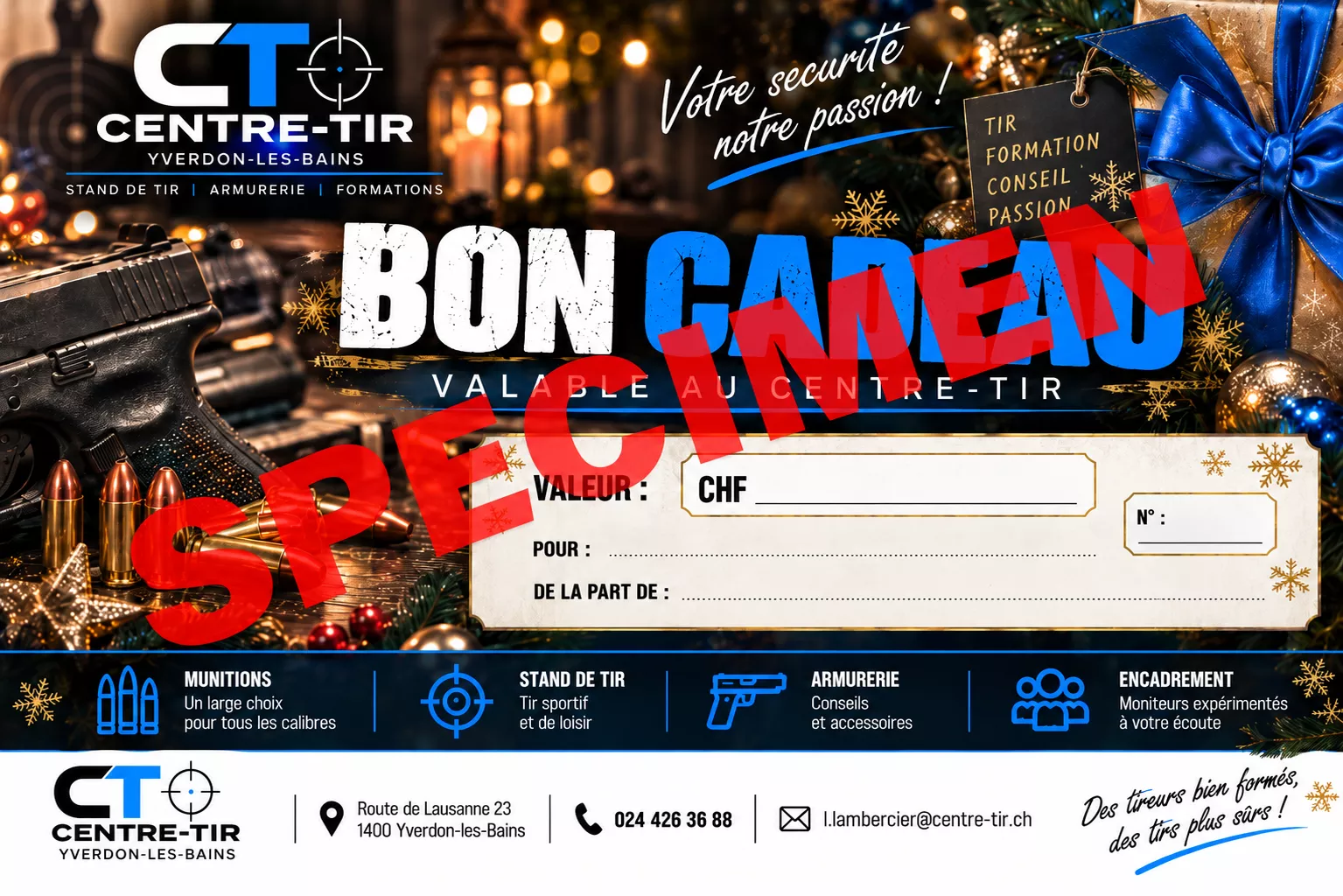 BON CADEAU Noël, CHF 50.-
