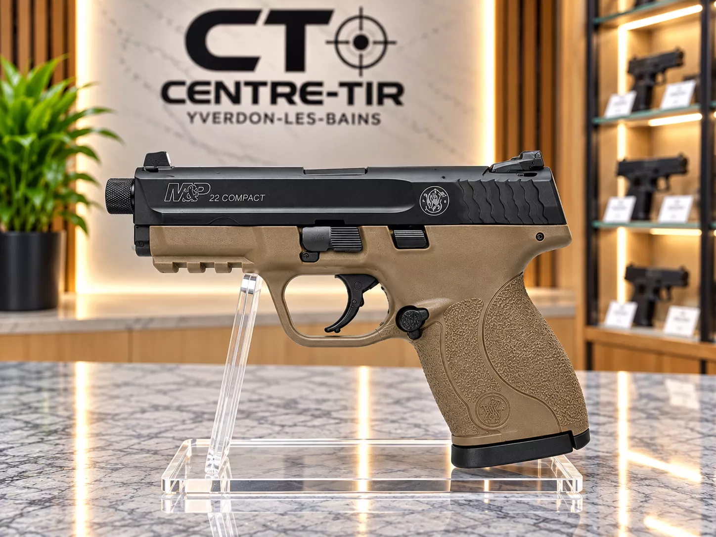 SMITH & WESSON, M&P 22 Compactz F.D.E 22Lr, 3.6''